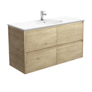 Rotondo Amato 1200 Scandi Oak Wall-Hung Vanity by Fienza, a Vanities for sale on Style Sourcebook