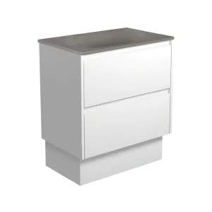 Satori Amato 750 Satin White Vanity On Kick, Satin White Panels by Fienza, a Vanities for sale on Style Sourcebook