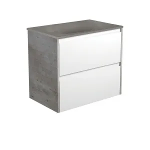 Satori Amato 750 Satin White Wall-Hung Vanity, Industrial Panels by Fienza, a Vanities for sale on Style Sourcebook