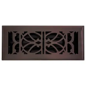 Pressed Steel Floor Register Vent 11 w Damper, Rubbed Bronze by Schots Home Emporium, a Air Conditioners for sale on Style Sourcebook