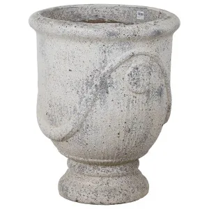 Roselli Urn 66cm Ironstone Atlantis White by Schots Home Emporium, a Baskets, Pots & Window Boxes for sale on Style Sourcebook