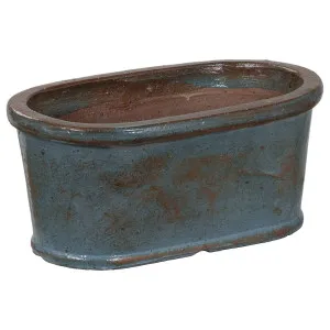 Castel Pot 44cm Antique Aqua by Schots Home Emporium, a Baskets, Pots & Window Boxes for sale on Style Sourcebook