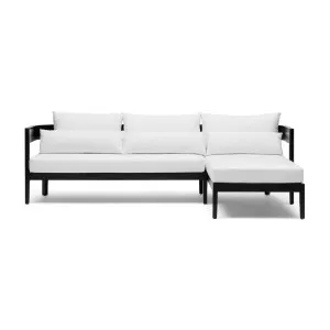 Avoca Outdoor Sofa Black & White Right Chaise by Horgans, a Outdoor Sofas for sale on Style Sourcebook