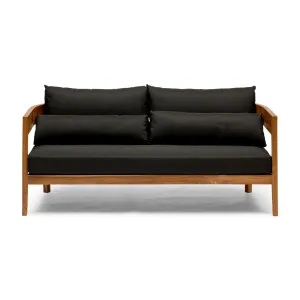 Avoca Outdoor Sofa Natural & Black by Horgans, a Outdoor Sofas for sale on Style Sourcebook