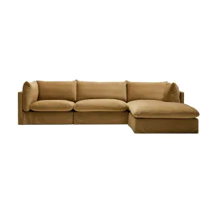 Mia Modular Sofa Sand 3 Seat Right Chaise by Horgans, a Sofas for sale on Style Sourcebook