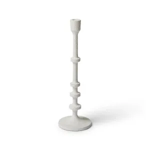 Watson Candleholder White Medium by Horgans, a Candle Holders for sale on Style Sourcebook