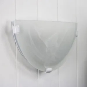 Oriel Lighting Remo Semi-Circle Wall Light White by Oriel Lighting, a Outdoor Lighting for sale on Style Sourcebook