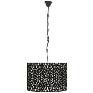 Oriel Lighting Vicky 450mm Pendant Black by Oriel Lighting, a Pendant Lighting for sale on Style Sourcebook