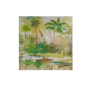 Calm Oasis Series I Enhanced Canvas Wall Art Print 100cm x 100cm by Luxe Mirrors, a Artwork & Wall Decor for sale on Style Sourcebook