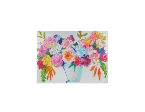 Bright Florals Enhanced Canvas Wall Art Print 110cm x 150cm by Luxe Mirrors, a Artwork & Wall Decor for sale on Style Sourcebook