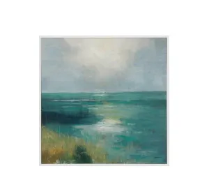 Hand-Painted Ocean Calls Wall Art Canvas 100cm x 100cm by Luxe Mirrors, a Artwork & Wall Decor for sale on Style Sourcebook