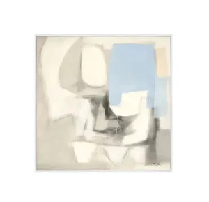 Hand-Painted Calming Blues I Canvas 100cm x 100cm by Luxe Mirrors, a Artwork & Wall Decor for sale on Style Sourcebook