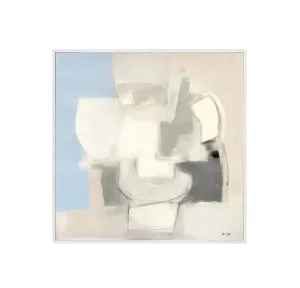 Hand-Painted Calming Blues II Canvas 100cm x 100cm by Luxe Mirrors, a Artwork & Wall Decor for sale on Style Sourcebook