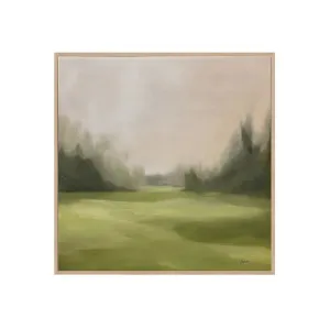 Hand-Painted Green Meadows Canvas 100cm x 100cm by Luxe Mirrors, a Artwork & Wall Decor for sale on Style Sourcebook
