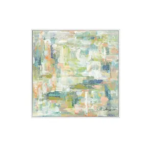 Hand-Painted Garden Spring Wall Art Canvas 100cm x 100cm by Luxe Mirrors, a Artwork & Wall Decor for sale on Style Sourcebook