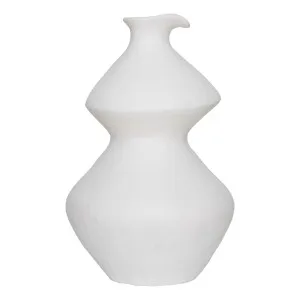 Organic Vessel Large 35x57cm in Matte White by OzDesignFurniture, a Vases & Jars for sale on Style Sourcebook