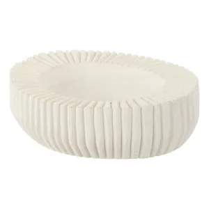 Picton Bowl 32x9cm in White by OZ Design, a Decorative Plates & Bowls for sale on Style Sourcebook