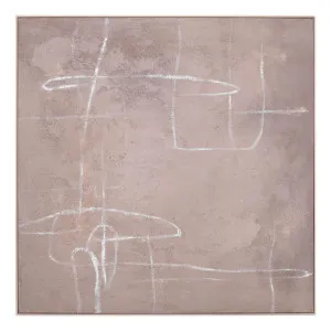 Ancient Etchings Box Framed Canvas in 120 x 120cm by OZ Design, a Painted Canvases for sale on Style Sourcebook
