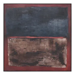 Rusted Edges Box Framed Canvas in 120 x 120cm by OZ Design, a Painted Canvases for sale on Style Sourcebook