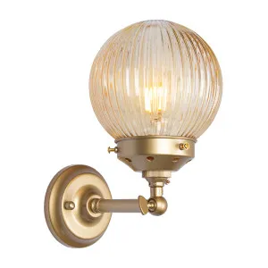 Dakota Reeded Glass Swivel Arm Wall Light by Fat Shack Vintage, a Wall Lighting for sale on Style Sourcebook