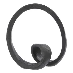 Arcus Sculpture 27.5x29cm in Black by OZ Design, a Statues & Ornaments for sale on Style Sourcebook