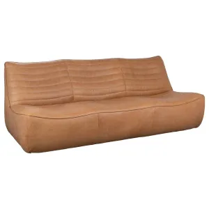 Aceno 3 Seat Hazelnut Tan Leather Sofa by Schots Home Emporium, a Sofas for sale on Style Sourcebook