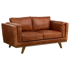 Laguna 2 Seater Leather Sofa, Vintage Saddle by Schots Home Emporium, a Sofas for sale on Style Sourcebook