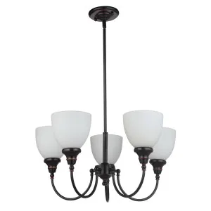 Benson Upwards 5 Light Pendant, Bronze by null, a Lighting for sale on Style Sourcebook