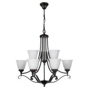 Dallas 9 Light Pendant, Bronze by null, a Lighting for sale on Style Sourcebook