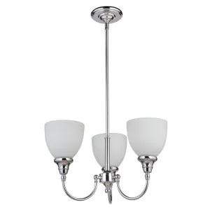 Benson Upwards 3 Light Pendant, Chrome by null, a Lighting for sale on Style Sourcebook