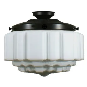 12 1/4 inch Batten Fix Light w/14 inch St Kilda Opal Mtt, PAT by null, a Lighting for sale on Style Sourcebook