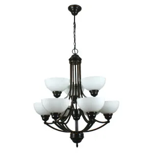 Houston 9 Light Pendant, Bronze by null, a Lighting for sale on Style Sourcebook