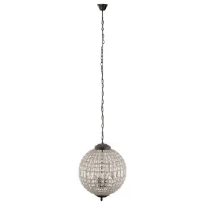 Large Marseilles 3Lt Ball Pendant, Bronze by Lighting Inspirations, a Chandeliers for sale on Style Sourcebook