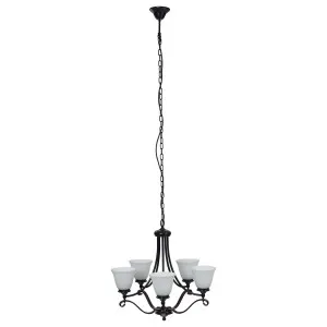 Dallas 5 Light 5 Arm Pendant, Bronze by null, a Lighting for sale on Style Sourcebook