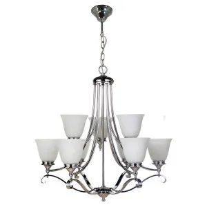 Dallas 9 Light Pendant, Chrome by null, a Lighting for sale on Style Sourcebook