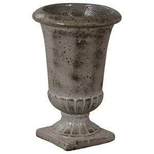 Bonelle Urn 42cm Ironstone Antique White by Schots Home Emporium, a Baskets, Pots & Window Boxes for sale on Style Sourcebook