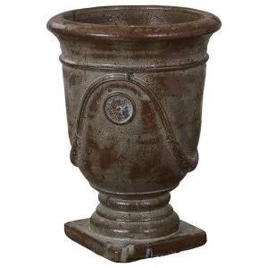 Cortona Urn 55cm Ironstone Antique White by Schots Home Emporium, a Baskets, Pots & Window Boxes for sale on Style Sourcebook