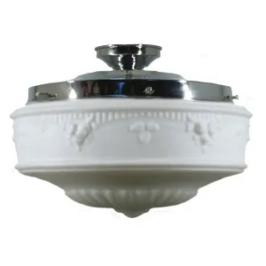 Senator Opal Matt 14&quot; Shade w 12 1/4&quot; Chrome Batten Fix Light by null, a Lighting for sale on Style Sourcebook