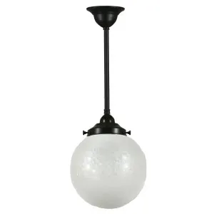 Sheffield 8&quot; Shade w 3/4&quot; x 1/2m Black Rod Pendant by null, a Lighting for sale on Style Sourcebook