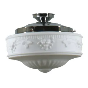 Senator Opal Matt 11&quot; Shade w 8 1/4&quot; Chrome Batten Fix Light by null, a Lighting for sale on Style Sourcebook