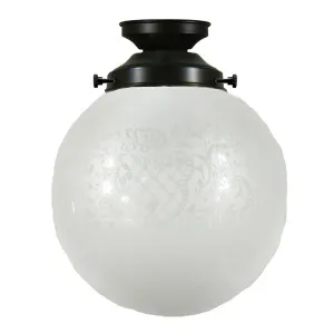 Sheffield 8&quot; Shade w 4 1/4&quot; Black Batten Fix Light by null, a Lighting for sale on Style Sourcebook