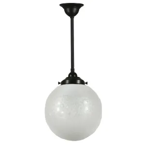 Sheffield 10&quot; Shade w 3/4&quot; x 1/2m Black Rod Pendant by null, a Lighting for sale on Style Sourcebook
