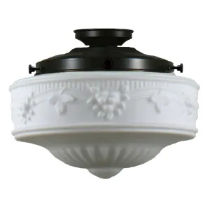 Senator Opal Matt 11&quot; Shade w 8 1/4&quot; Black Batten Fix Light by null, a Lighting for sale on Style Sourcebook