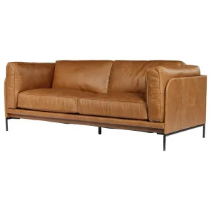 Allerdale 2.5 Seater Leather Sofa, Natural Tan by Schots Home Emporium, a Sofas for sale on Style Sourcebook