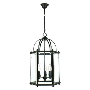 Country Medium 3 Light Lantern, Bronze by null, a Lighting for sale on Style Sourcebook