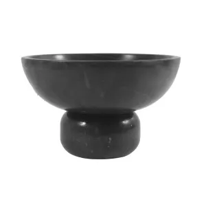 Rufus Indra Goblet Bowl - Black Marble by GlobeWest, a Decorative Plates & Bowls for sale on Style Sourcebook