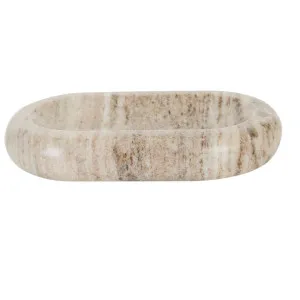 Rufus Indra Pill Shallow Bowl - - Oat Marble by GlobeWest, a Decorative Plates & Bowls for sale on Style Sourcebook