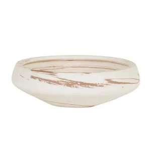 Hanson Talua Bowl - Marbled Tan by GlobeWest, a Decorative Plates & Bowls for sale on Style Sourcebook