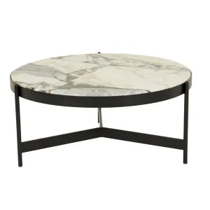 Venus Coffee Table - Matt Ocean Marble - Black by GlobeWest, a Coffee Table for sale on Style Sourcebook