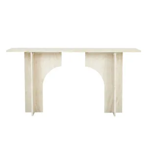 Archer Console Table - Natural Travertine by GlobeWest, a Console Table for sale on Style Sourcebook